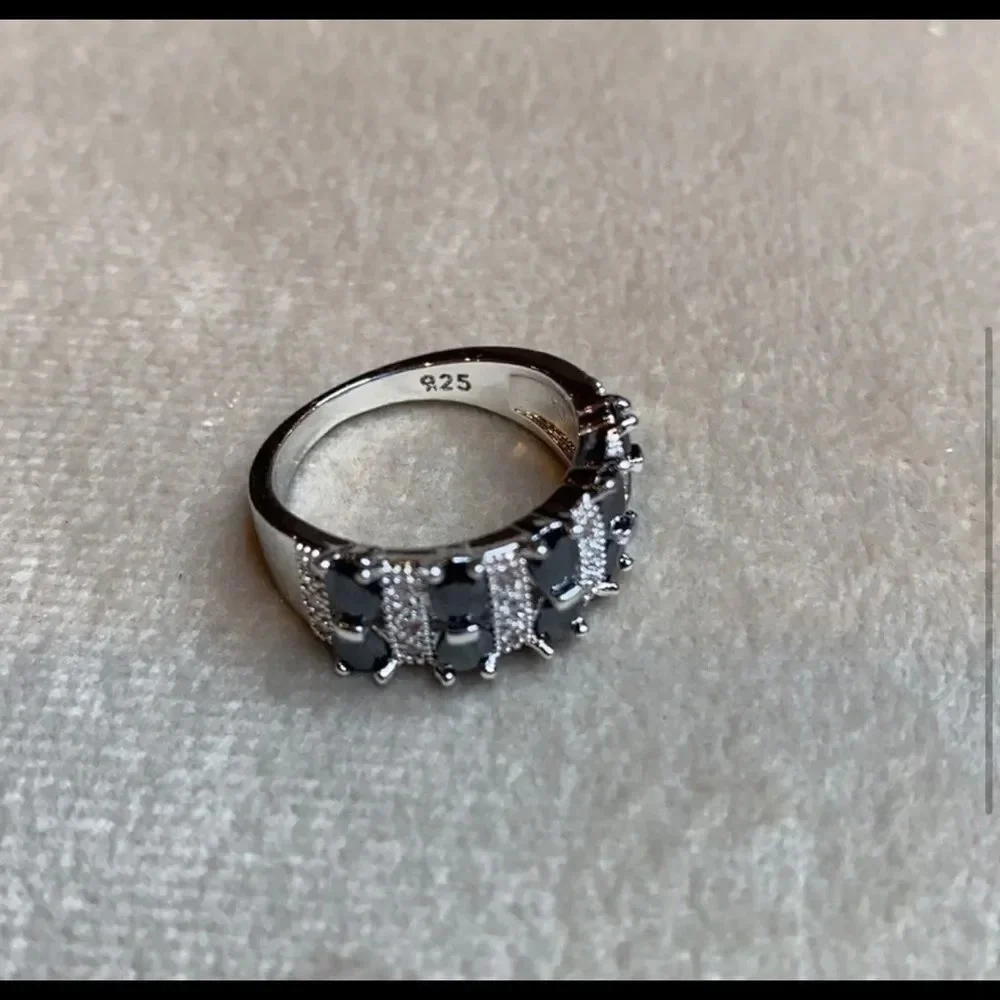 - Authentic Pure Silver Color Band Promise ring